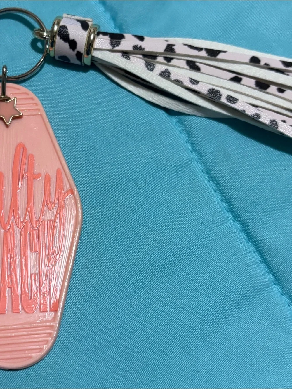 Handmade bright turquoise